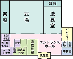 あぶくま斎場玉川 レイアウト
